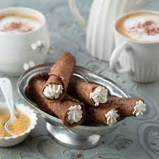 Schokoladen Sahne Hippen Rezept Rezepte Schokolade Kuchen Und Torten