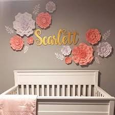 Name Wall Decor Wooden Letters Baby Name Sign Large Wood Nursery Name Decor Baby Girl Room Baby Decor