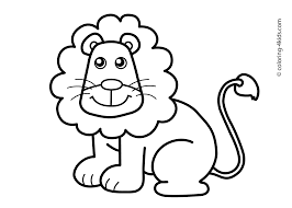 Here's a coloring page of a lion family. Animals Coloring Pages For Kids Lion Coloring Pages For Kids Animal Coloring Pages Easy Animal Drawings Animal Coloring Pages Coloring Pictures Of Animals