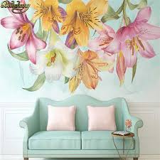 Beibehang Custom Pink Lily Flower Relie Photo Wallpaper For Living Room Background 3d Mural Wall Papers Home Decor Bedroom Walls Aliexpress In 2020 Wallpaper Living Room Living Room Background Multiple Canvas Art