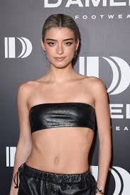 Dixie DAmelios Shimmery Triangl Bikini Proves the Metallic Trend Can Work  for Summer | Teen Vogue