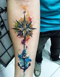 A compass tattoo with a strong message. 160 Meaningful Compass Tattoos Ultimate Guide February 2021