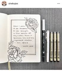 Flower theme i bullet journal. 18 Minimalist Bullet Journal Flower Designs Bullet Journal Aesthetic Bullet Journal Inspiration Bullet Journal Books