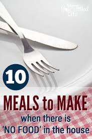 Just grab eggs and add in whatever you happen to have lying around—cheese, veggies, meat, whatever! 10 Meals To Make When There Is No Food In The House My Joy Filled Life
