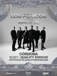 Los Pericos vuelven a Córdoba! Llegan para presentar , su nuevo disco, y repasar los clásicos que marcaron toda una época 16 de octubre – Quality Espacio Entradas a
