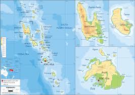 Addresses, phone numbers, working hours. Vanuatu Map Physical Worldometer
