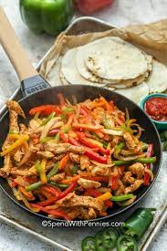 Easy Chicken Fajitas 30 Minute Meal Spend With Pennies