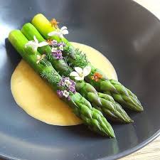 Asparagus Aioli Posted By Chef Dragan Grbic Via The Truefoodies App For More Chefs Restaurants Recipes Get The App Food Food Presentation Vegan Junk Food