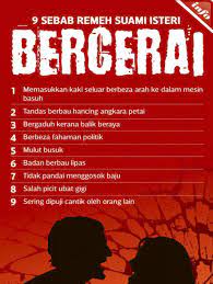 Sesuatu yang ia tidak bisa menerima. Isteri Tuntut Cerai Badan Suami Bau Lipas Mulut Busuk Macam Longkang