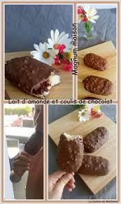 Magnum Maison Lait Amande Chocolat Recette Glace Cuisine Lait D Amande