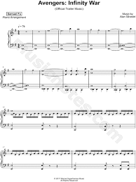 Samuel Fu Avengers Infinity War Official Trailer Music Sheet Music Piano Solo In E Minor Download Print Sheet Music Piano Sheet Music Flute Sheet Music