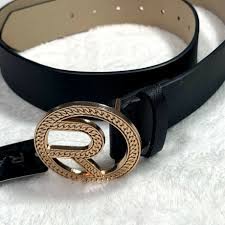 Rampage Women S Decorated Gold Buckle Black Belt Size L Xl New Ebay Buckle Black Belt Belt Size
