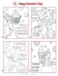 The Elf On The Shelf A Christmas Tradition Printable Valentines Day Cards Valentine Coloring Pages Valentine Coloring