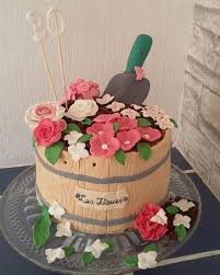 Blumentopf Fondant Blume Garten Schmetterling Motivtorte Rose 30 Birthdaycake Motivtorte Kuchen Gartenmotiv Blumenkuchen