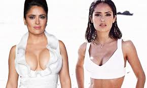 She was raised in a wealthy roman catholic family in mexico. Salma Hayek Posts Flashback Photo Of Tiny Waist Pre Pregnancy Daily Mail Online