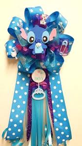 Baby Stitch Disney Baby Shower Disney Baby Shower Themes Baby Shower Corsage