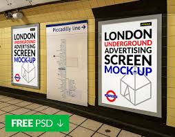Check Out My Behance Project Free London Underground Advertising Screen Mock Up 5 Https Www Behance Net Gallery 79 London Underground Underground Mocking