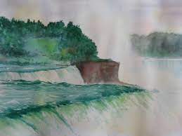 Niagara Falls Watercolor 15 X20 Attwellarts