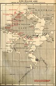 King William Land Showing The Line Of Retreat Of The Franklin Expedition Franklin Expedition Map King William