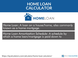 Home Loan Calculator Mortgage Calculator