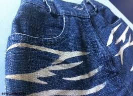 Tape the stencils to your jeans. 18 Ideas To Refashion And Embellish Your Jeans Sew Guide