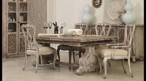 Hooker dining table includes 2 leaves 4 chairs and custom made table pad mid century modern drexel heritage wood dining room table. Chatelet Dining Room 5300 By Hooker Furniture Youtube