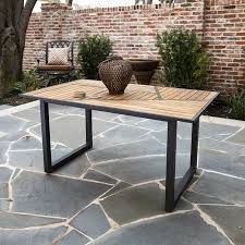 Dexlina Outdoor Dining Table Walmart Com Modern Outdoor Dining Table Dining Table Patio Dining Table