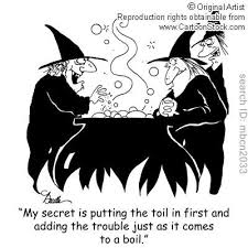 My Secret Is Putting The Tail In First And Adding The Trouble Just As It Comes To A Boil Halloween Cartoons Halloween Funny Halloween Witch