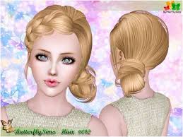 Braided hairstyles tutorials easy hairstyles hairdos youtube hair tutorials. Romance Braided Hairstyle 092 By Butterfly Sims 3 Hairs