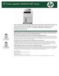 Hp laserjet cm6040 mfp printer hp web jetadmin. Hp Cm6040 User Manual Manualzz
