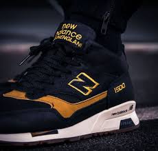 Black And Yellow New Balance Shoes Schwarzer New Balance Mh1500 Kt Black Yellow Als Winterized Version Made In England Chaussure New Balance Homme Chaussures Homme Chaussure New Balance