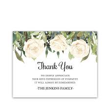 Thank you notes for funeral flowers/donations, meals, cards. Floral Thank You Cards Condolence Funeral Sentiment Flat A2 Card Style