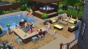 Create A Summer Proof Garden With The Sims 4 Perfect Patio Out Today Sims 4 House Design Sims 4 Sims