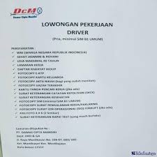 Dibawah ini telah kami sajikan informasi lowongan kerja lulusan sma smk d3 s1 s2 semua jurusan lowongan bank bumn cpns dan swasta lainnya berdasarkan keterkaitan artikel ataupun keterkaitan iklan yang. Lowongan Kerja Driver Kementerian Soal Rumit