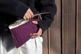 家庭用ミシンでつくれるニットクラッチバッグの作り方 バッグ バッグ 財布 小物 アトリエ クラッチバッグ 生地 ニット