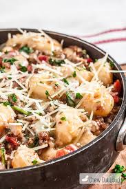 20 minute one pan gnocchi with sausage