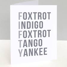 Recommended ipa fonts available on various platforms: Phonetic Alphabet 50th Birthday Card By Loud Duck Design Notonthehighstreet Com In 2020 50th Birthday Cards Birthday Cards Phonetic Alphabet