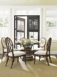 Make Your Home A Tropical Paradise With This Dining Room Set Perfect For A Relaxed Ye Living Room Sets Furniture Upholstered Dining Chairs Casual Dining Rooms