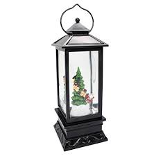 Related reviews you might like. Eldnacele 12 Musical Snow Globe Lantern Christmas Usb Lined Batteries Operated Water Glittering Lighted Lantern Santa Buy Online In China At Desertcart Productid 74879390