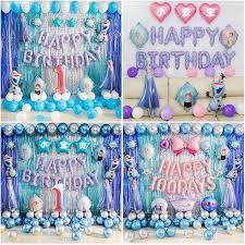 Hang these on party tables, walls or intermix with the jelly fish at your princess ariel birthday party. Ready Stock Frozen Princess Theme Birthday Party Decoration Mega Set Shopee Malaysia