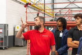 Yesterday, select students from the Aerospace Engineering Academy had the  opportunity to tour ST Engineering's Pensacola campus and learn more about  this global company. WFHS appreciates connecting with local businesses and  setting