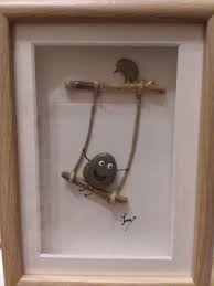 Schaukel Kieselsteinkunst Basteln Mit Steinen Bilder Selbst Gestalten