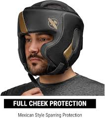 Hayabusa T3 Chinless Boxing Headguard-BLK GLD M : Amazon.co.uk: Sports &  Outdoors