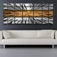 15% off sale going on now! Copper Metal Wall Art Decor Panels Modern Abstract Sculpture Painting Home Ebay