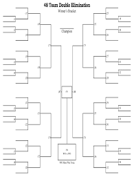 You can use this spreadsheet to track any simple 32 team tournament. 48 Team Double Elimination Fill And Sign Printable Template Online Us Legal Forms