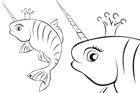 Poissons D Avril A Colorier Et A Imprimer Coloriage Poisson Licorne Coloriage Poisson D Avril A Colorier