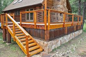 10 garden design decking cabin ideas. Wild Hog Railing In A Redwood Frame On A Log Cabin Near Flagstaff Redwood Decking Outdoor Living Deck Deck Railing Design