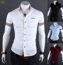 En definitiva, un sinfín de camisas de manga corta para los calurosos días de verano. Summer 2021 Camisas Para Hombre De Vestir Elegante De Manga Corta Ropa Colores Ebay