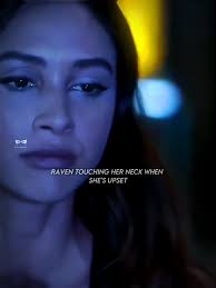 If you pay attention, she would always touch her necklace when upset or  overwhelmed. #the100 #ravenreyes #ravenreyesedit #fyp #lexa_aihodnes