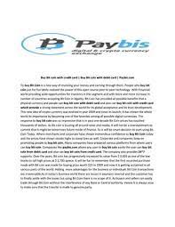 Buying bitcoin & crypto with a credit card or debit card is confusing. Buy Bitcoin With Credit Card Buy Bitcoin With Debit Card Paybis Com By Paybis Issuu